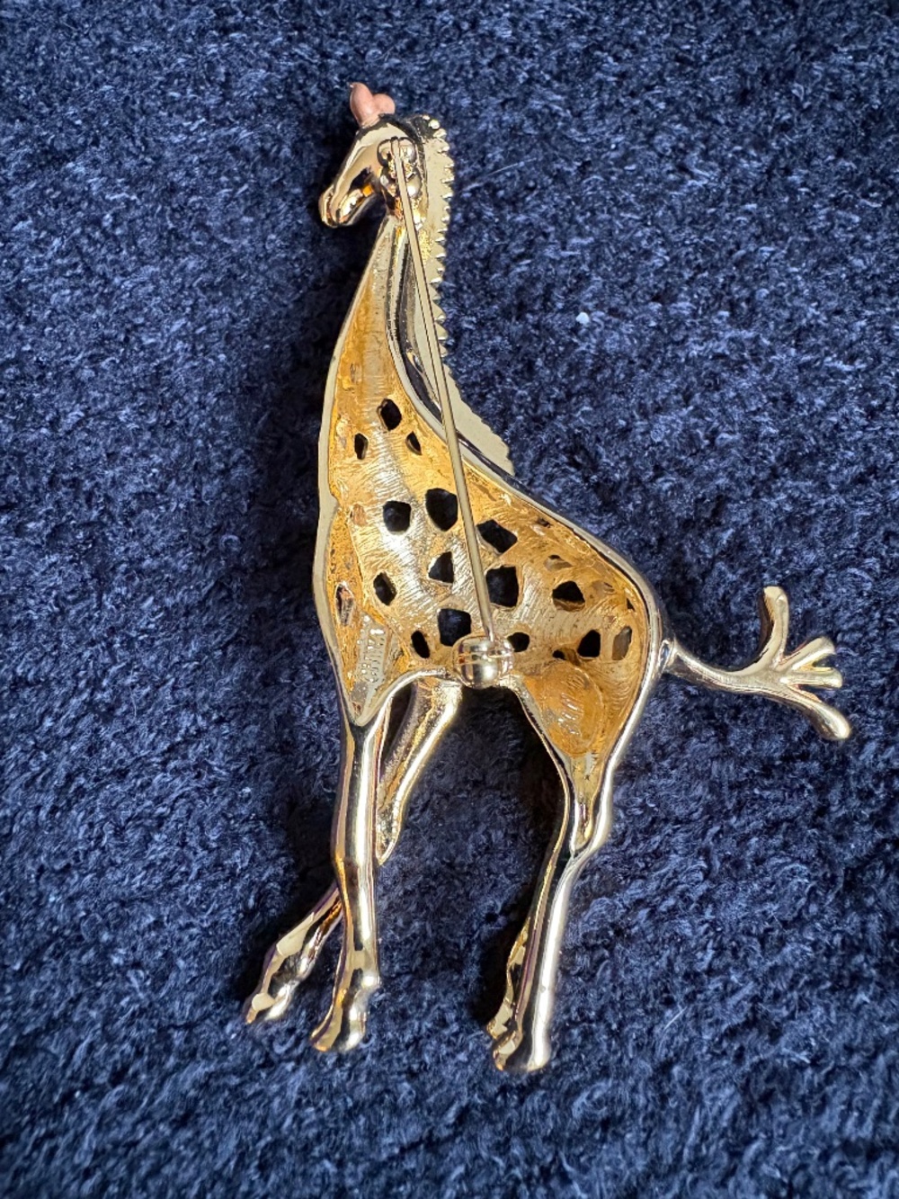 NIB Vintage Bob Mackie "Safari" Giraffe Brooch - Picture 4 of 7